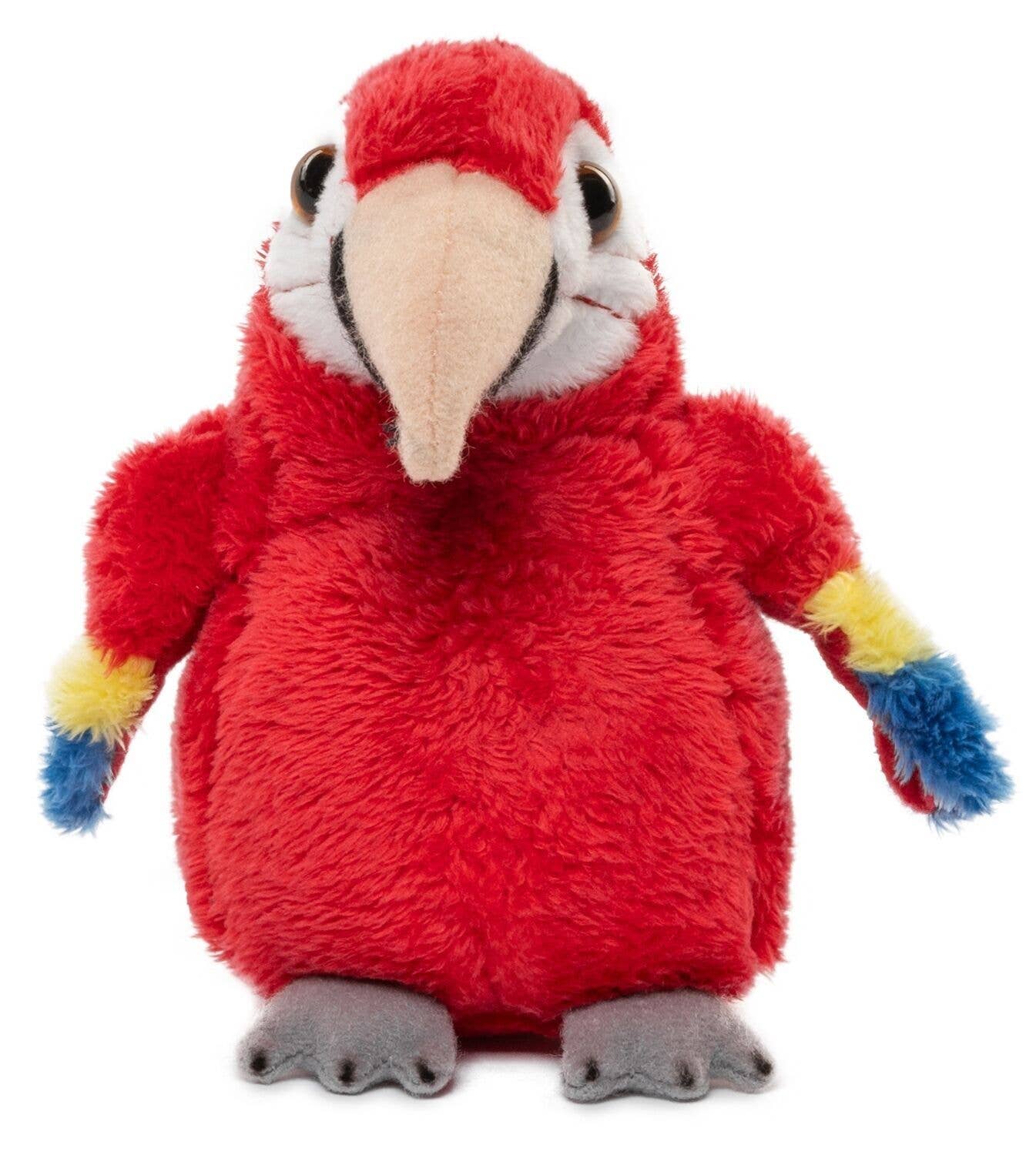 Uni Toys - Wholesale Stuffed/Plush Toy - Kids & Baby - Parrot Plushie (red) - 13 cm (height) - cuddly/plush toy1