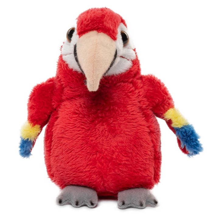 Uni Toys - Wholesale Stuffed/Plush Toy - Kids & Baby - Parrot Plushie (red) - 13 cm (height) - cuddly/plush toy1