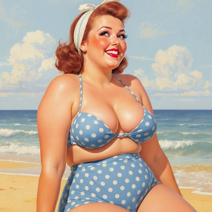 Mint by Michelle - Wholesale Craft Supplies - Blue Polka Dots - A1 size large Decoupage Paper