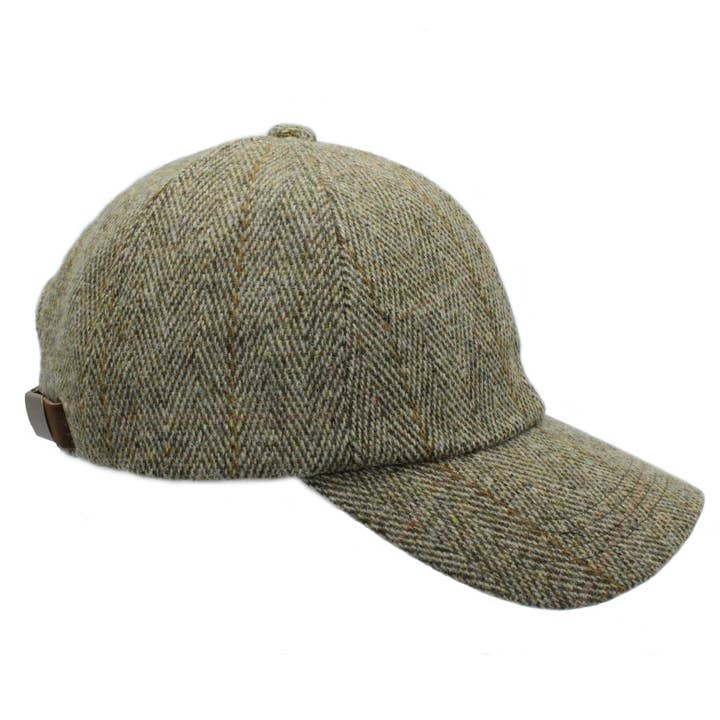 Heather Hats & Accessories - Wholesale Baseball Cap - Unisex - Callow Derby Tweed Baseball Cap ZH2865