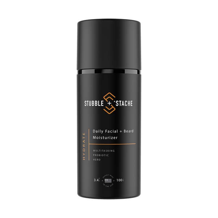 stubble + 'stache - Wholesale Facial Moisturizer - Men's - Hydrate: Daily Probiotic Facial + Beard Moisturizer
