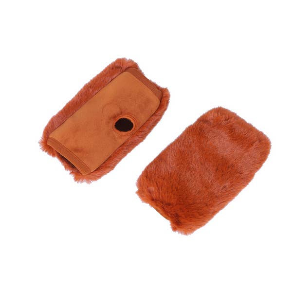 Ladies Faux Fur Fingerless Gloves for wholesale by Nima Accessories Inc