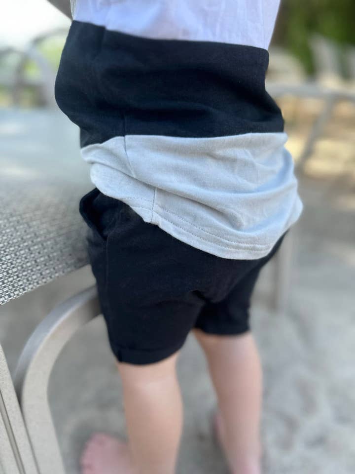 Black | Shorties for wholesale by Small Fry Clothing Company