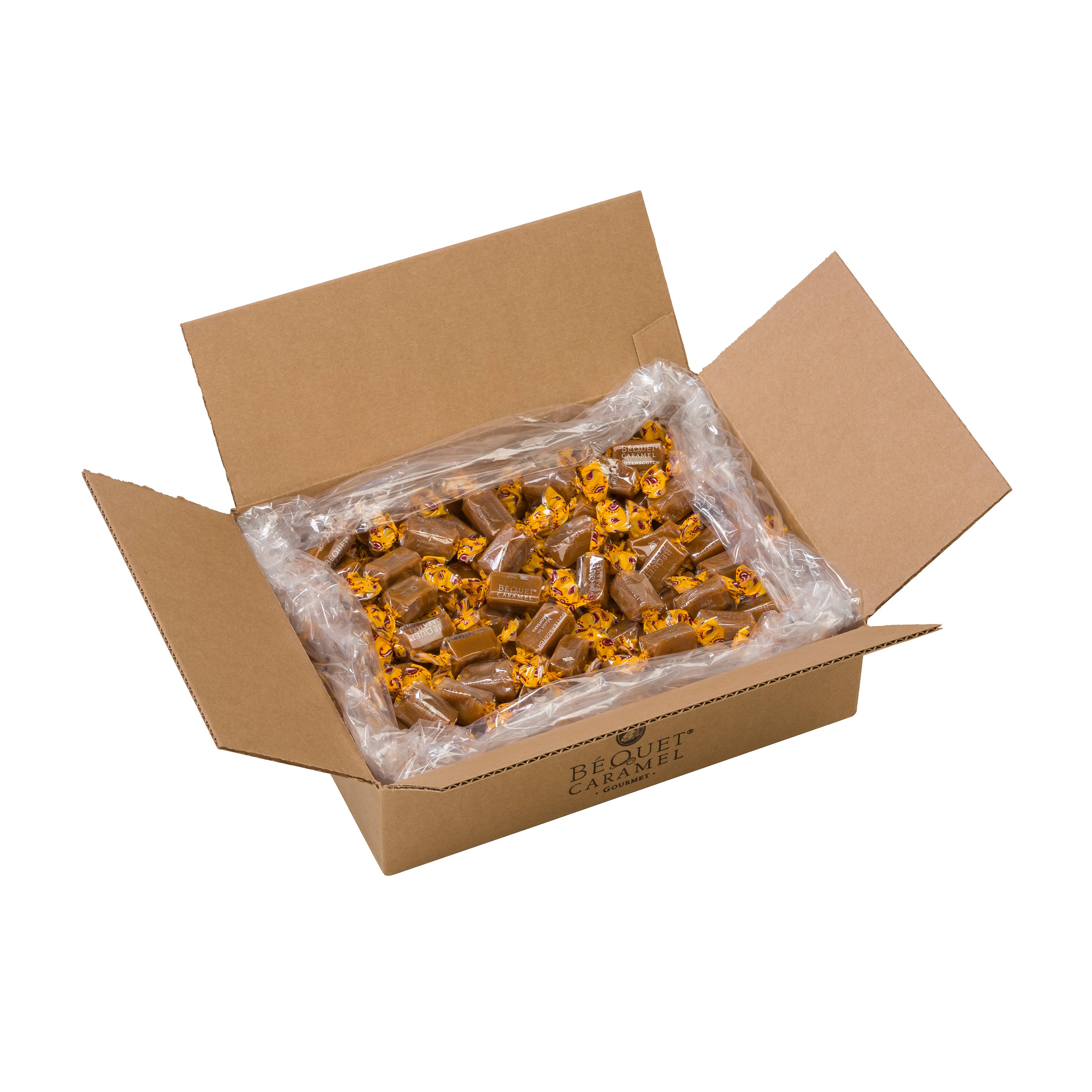 Béquet Confections - Wholesale Caramel - Béquet Gourmet Caramel 5 lb Bulk Box1