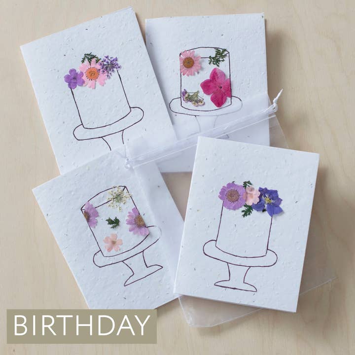 Tarjeta de Felicitación Floral Plantable para venta al por mayor de Flour & Flower