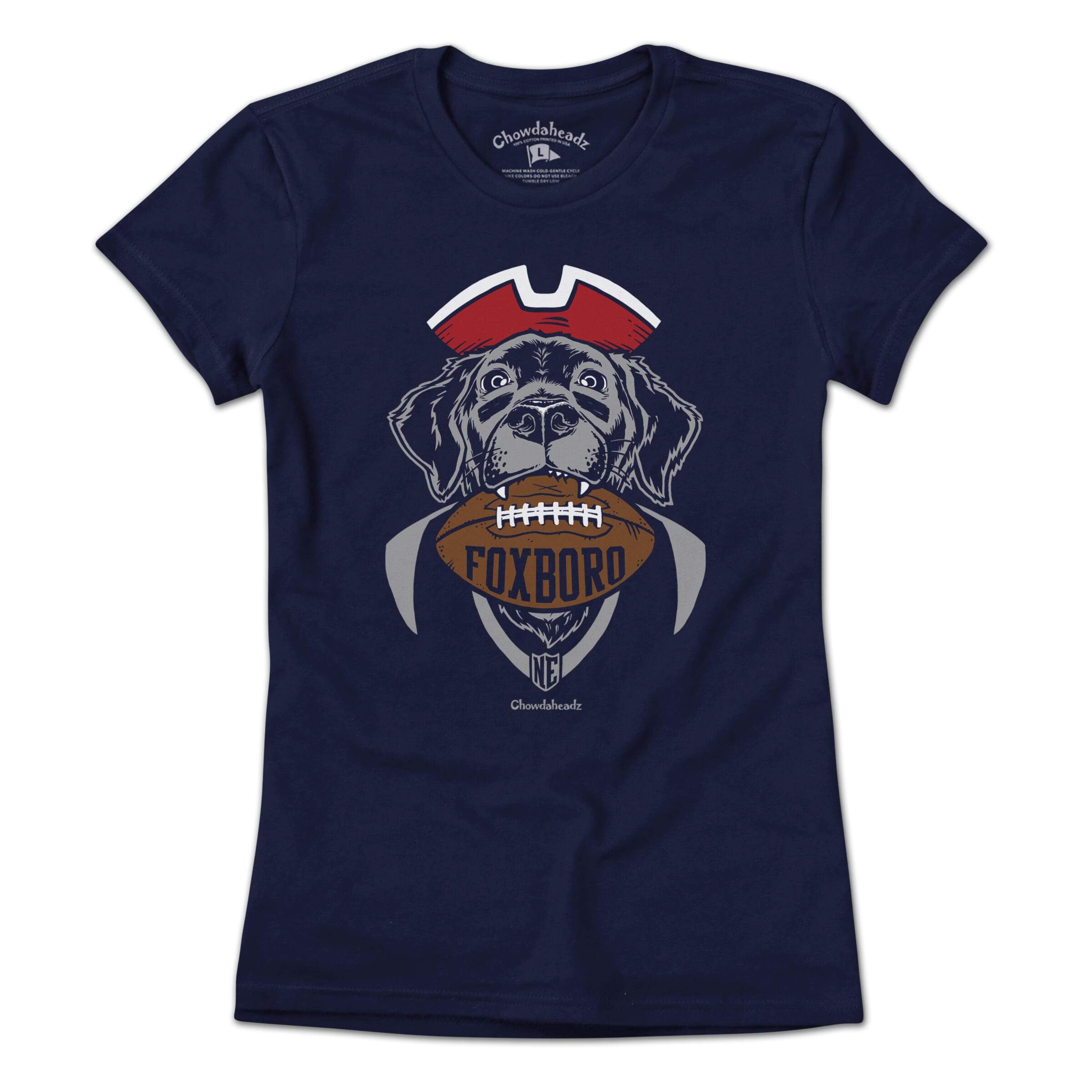 Navy Foxboro Football Dog T-Shirt for wholesale on Faire1