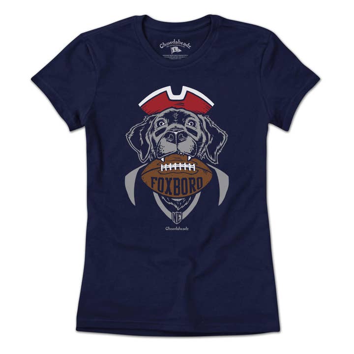 Navy Foxboro Football Dog T-Shirt for wholesale on Faire1
