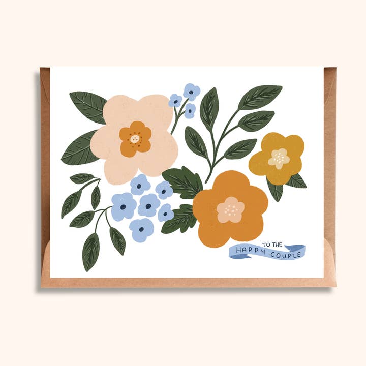 Tarjeta de Boda Floral | Tarjeta de Aniversario para la Pareja Feliz para venta al por mayor de Brush + Bird Paper Co.
