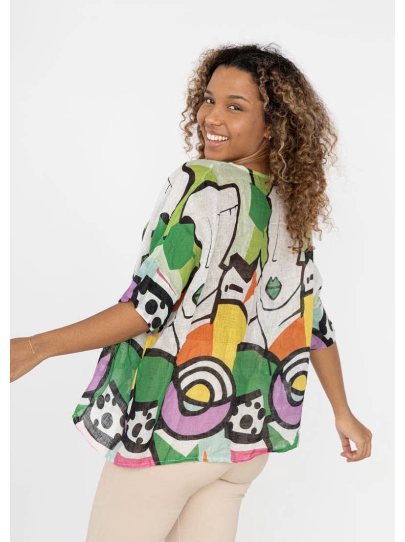 LINEN & COTTON HOUSE - Vente Tunique – femme - TUNIC IN LINEN LALA 59386