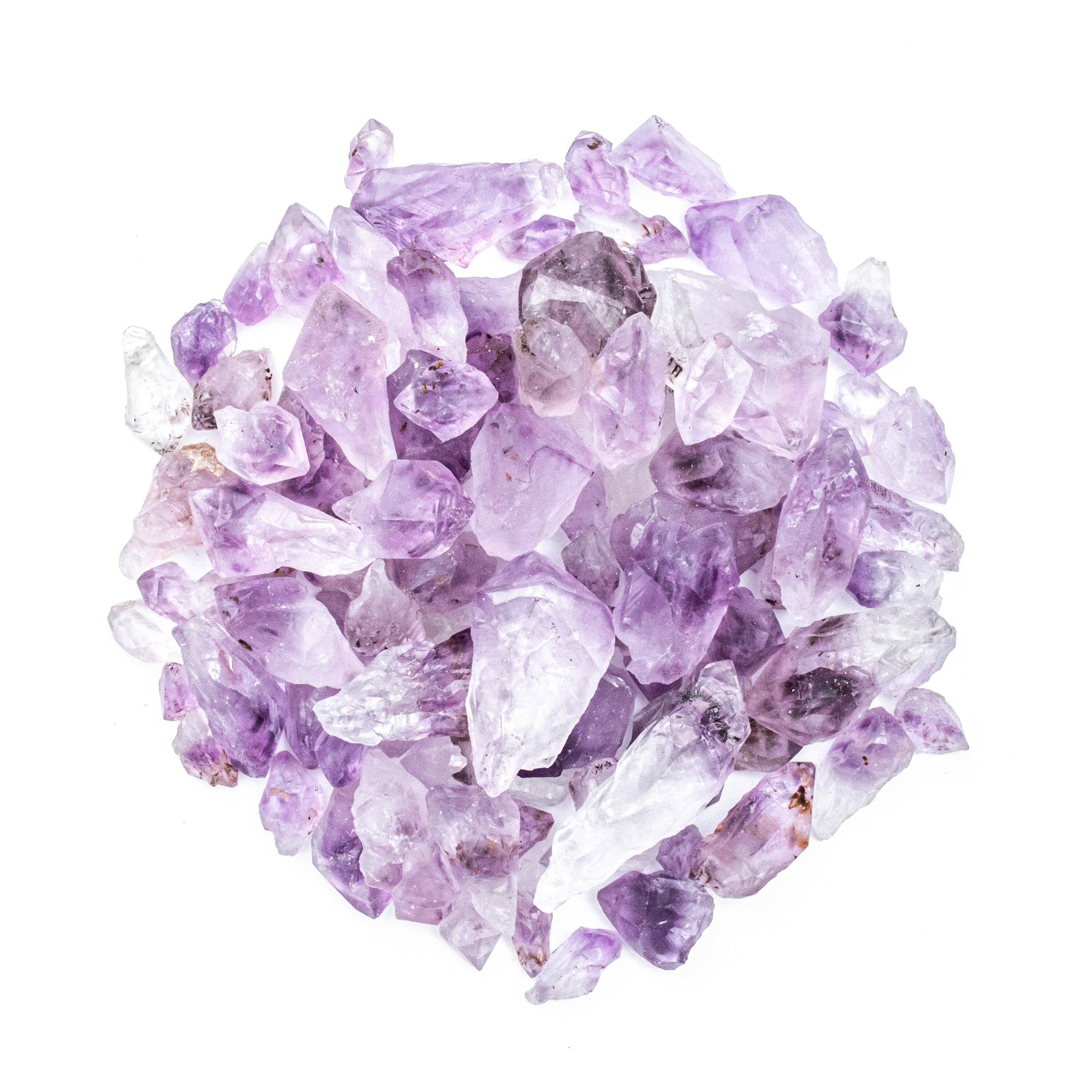 Tree of Life Gems - Wholesale Spiritual Stone/Crystal - NEW! Raw Amethyst Points Bulk, Small Gems, Rock Lover Gift,3