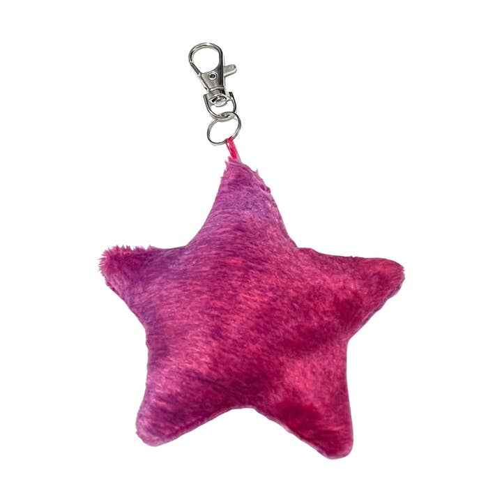 Fuzzy Pink Ombre Bag Charm for wholesale by Trash Bandit NYC