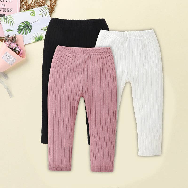 Toddler Girl Casual Solid Color Leggings Knitted Warm - Temu