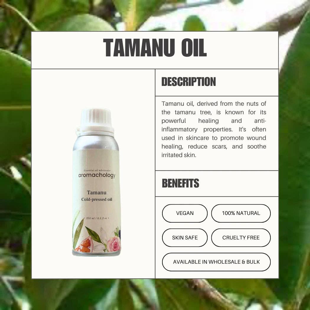 Aromachology – wholesale Bad- och kroppsolja – Tamanu olja1