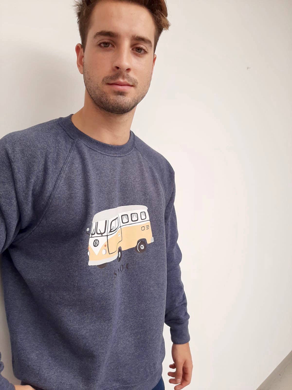 ljung blå Van sweatshirt för wholesale på Faire0