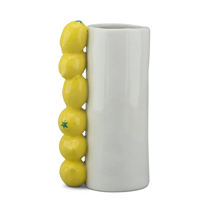 Long lemon vase L11 W8 H18.5cm for wholesale by Opjet Paris