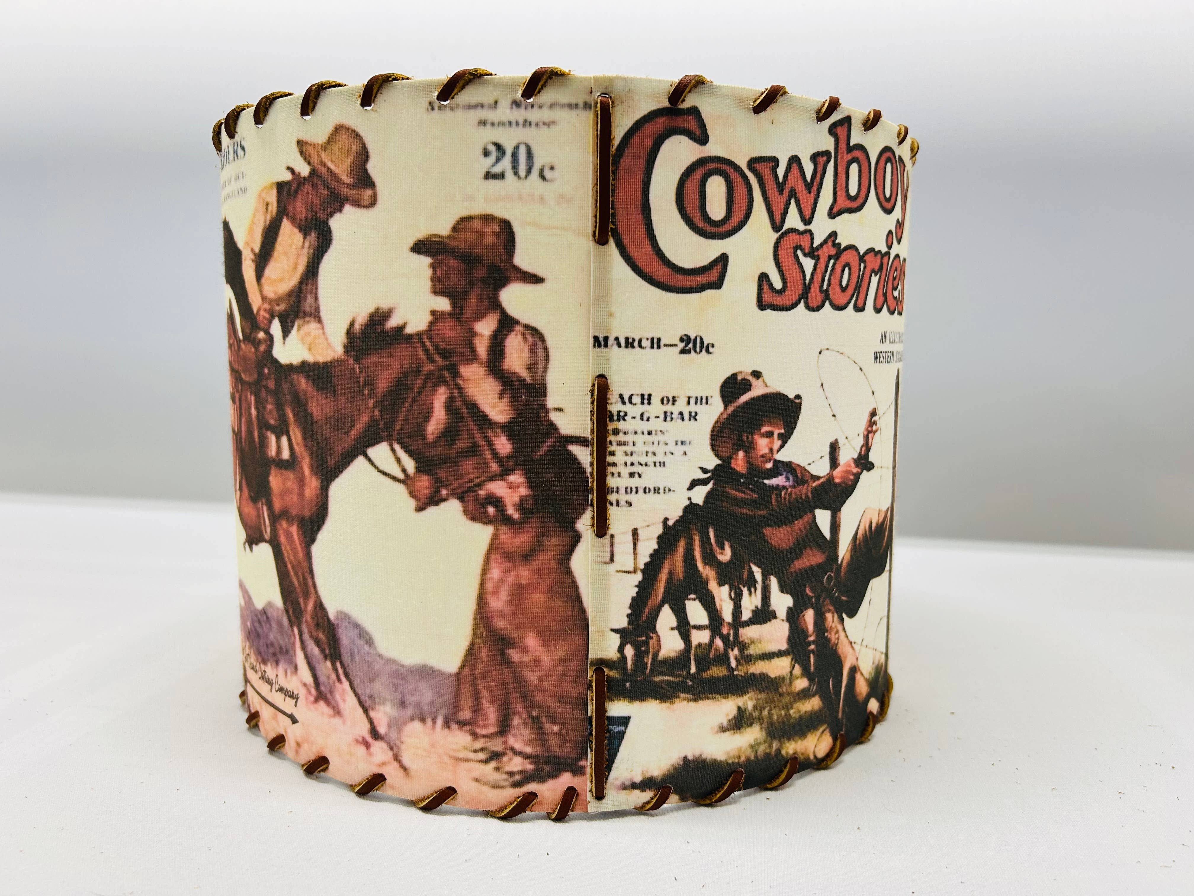 Red Dirt Ranch Clothing Company - Wholesale Lamp Shade - Lampshade Bronc Buster2