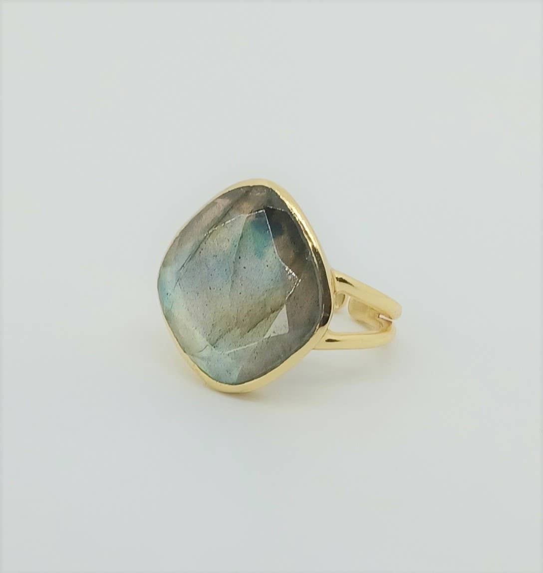 Atelier Leblanc - Wholesale Cocktail/Statement Ring - Elegance Ring - Labradorite or Onyx or Moonstone1