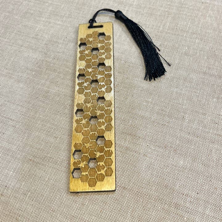 Marca páginas de madera hecha a mano - Abeja de miel para venta al por mayor de Carve Studio LLC