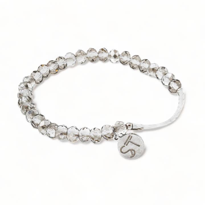 Bracciale in vetro cristallo argento per la vendita all'ingrosso da parte di Skyscrapers and Trees