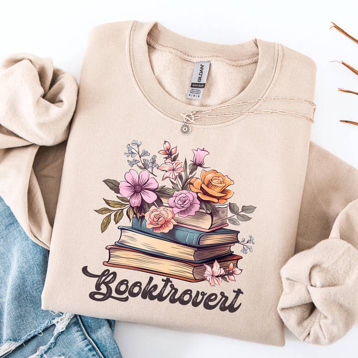 BookTrovert Trui, Lezer Trui, Introvert Lezen Trui, Cadeaus voor Boekenliefhebbers, Boekenachtige Truien voor Vrouwen, Gezellige Boek voor wholesale door Epic Life - Designed