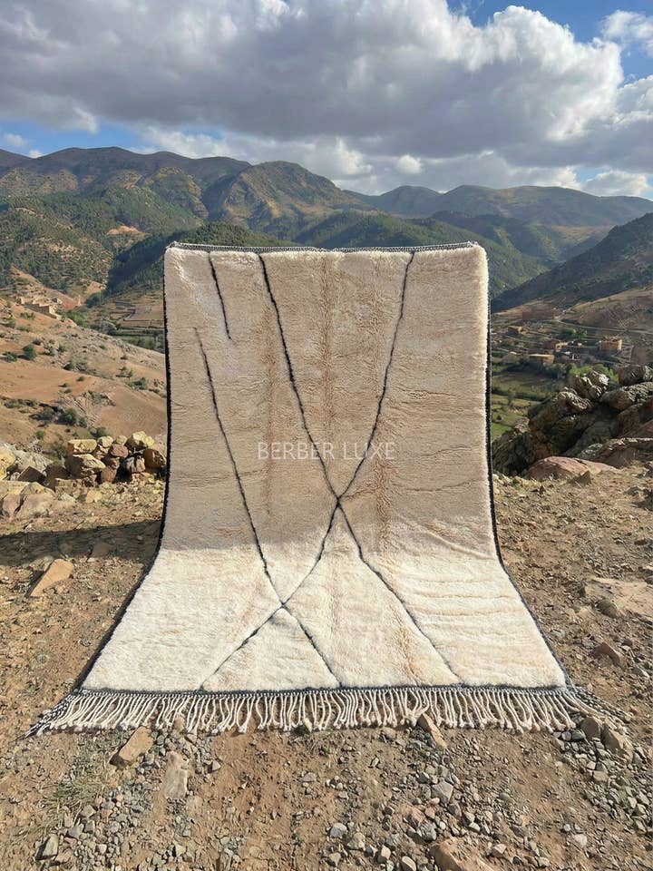 Rugs 10 x 14 Wool Moroccan Handmade Large Area Rug for wholesale by BERBER LUXE