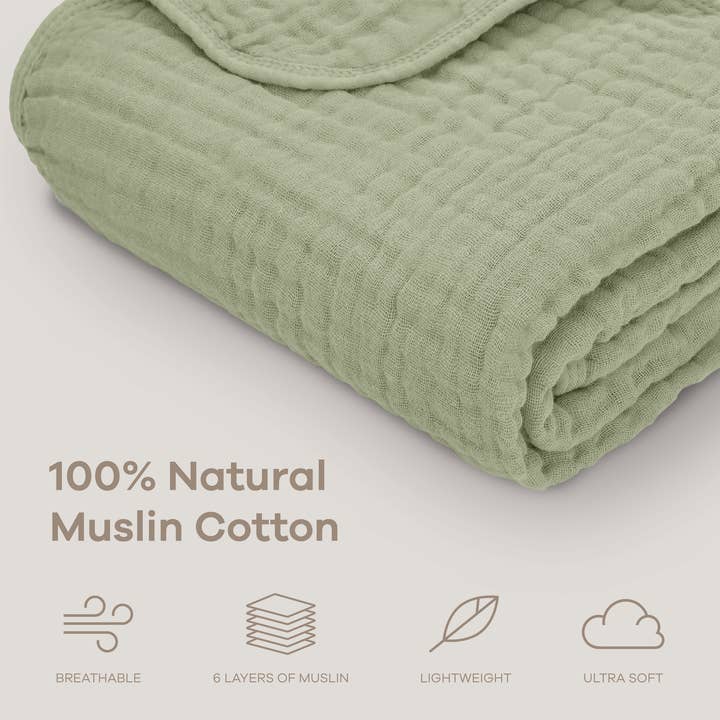 Comfy Cubs - Wholesale Bedding Blanket - Kids & Baby - Muslin Baby Blanket, 40" x 40" Swaddle Blanket by Comfy Cubs37