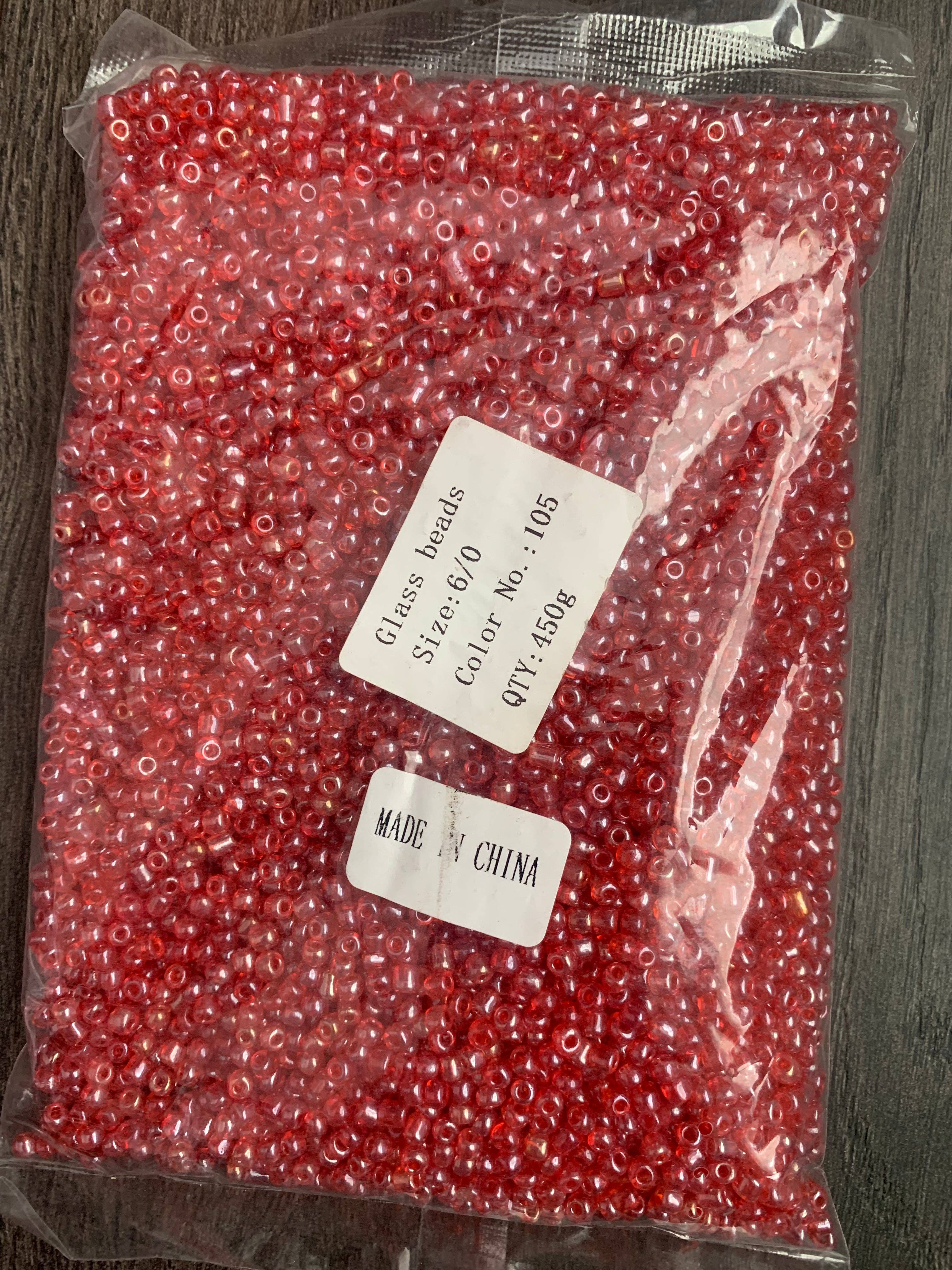 MaddieMayShop – wholesale Pärlor – 6/0 fröpärlor, fröpärlor bulk, glaspärlor 450 gram4