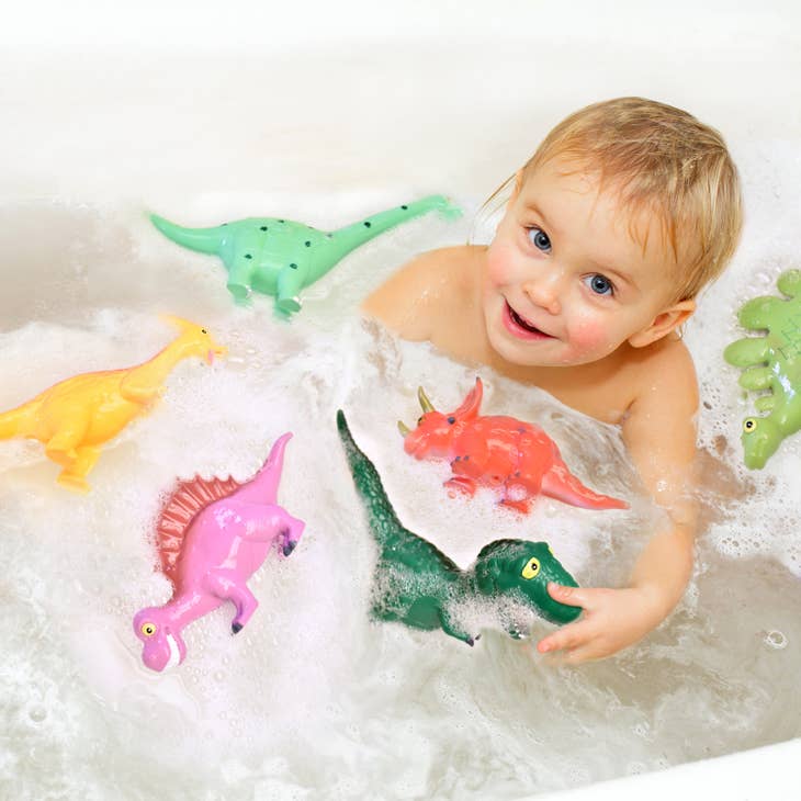Juego de 6 figuras de dinosaurio para baño de bebé al por mayor para tu  tienda - Faire España