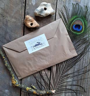 Hannah Willow Art - Vente Cartes de vœux saisonnières - Carte de vœux du Gardien du solstice d'hiver1