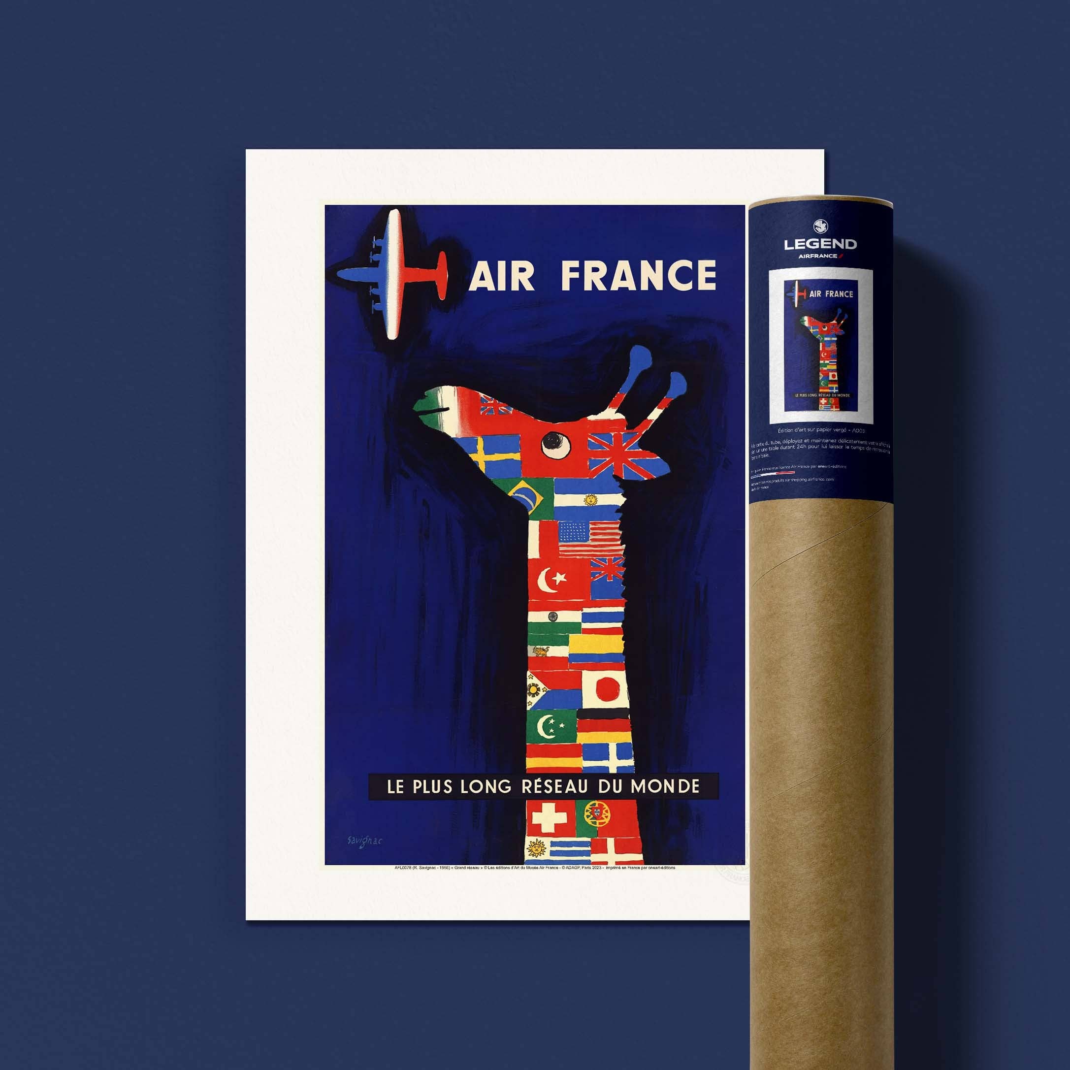 Oneart - Wholesale Poster - Air France Poster / The World's Longest Route - AFL00761