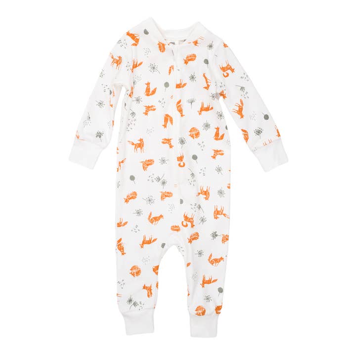 Pyjama sans pieds zippé - Renards pour la vente par Pink Elephant Brands