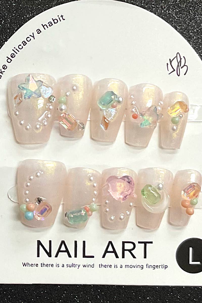 Kids Charm Online - Wholesale Press-On/Fake Nails - PRESS ON WOMEN ACRYLIC NAIL SET.6