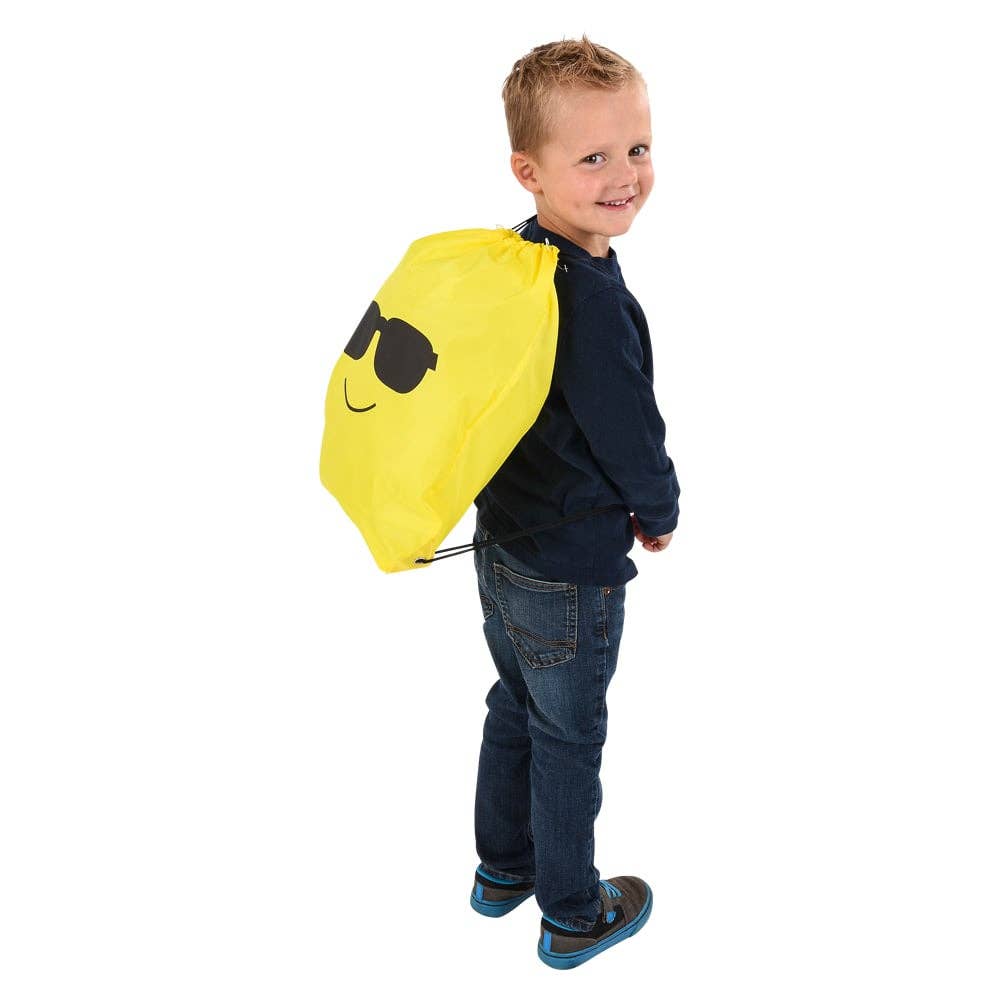 La Luna Bella - Toys - Wholesale Backpack - Kids - EMOTICON DRAWSTRING BACKPACK 16 x 13" LLB Backpack1