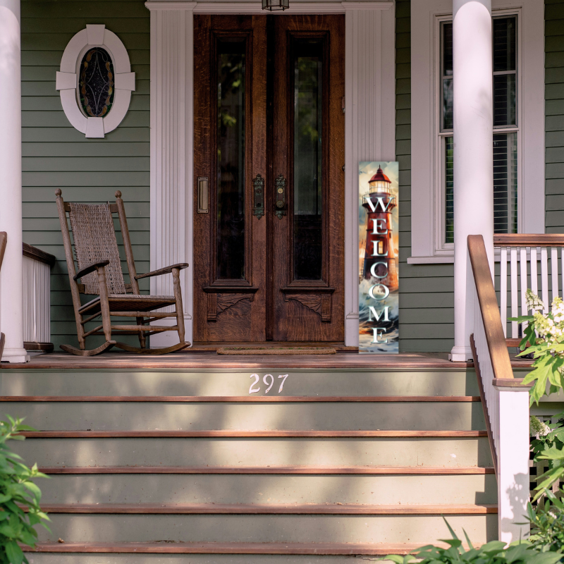 Works of Heart - Wholesale Sign - Welcome Lighthouse Porch Board2