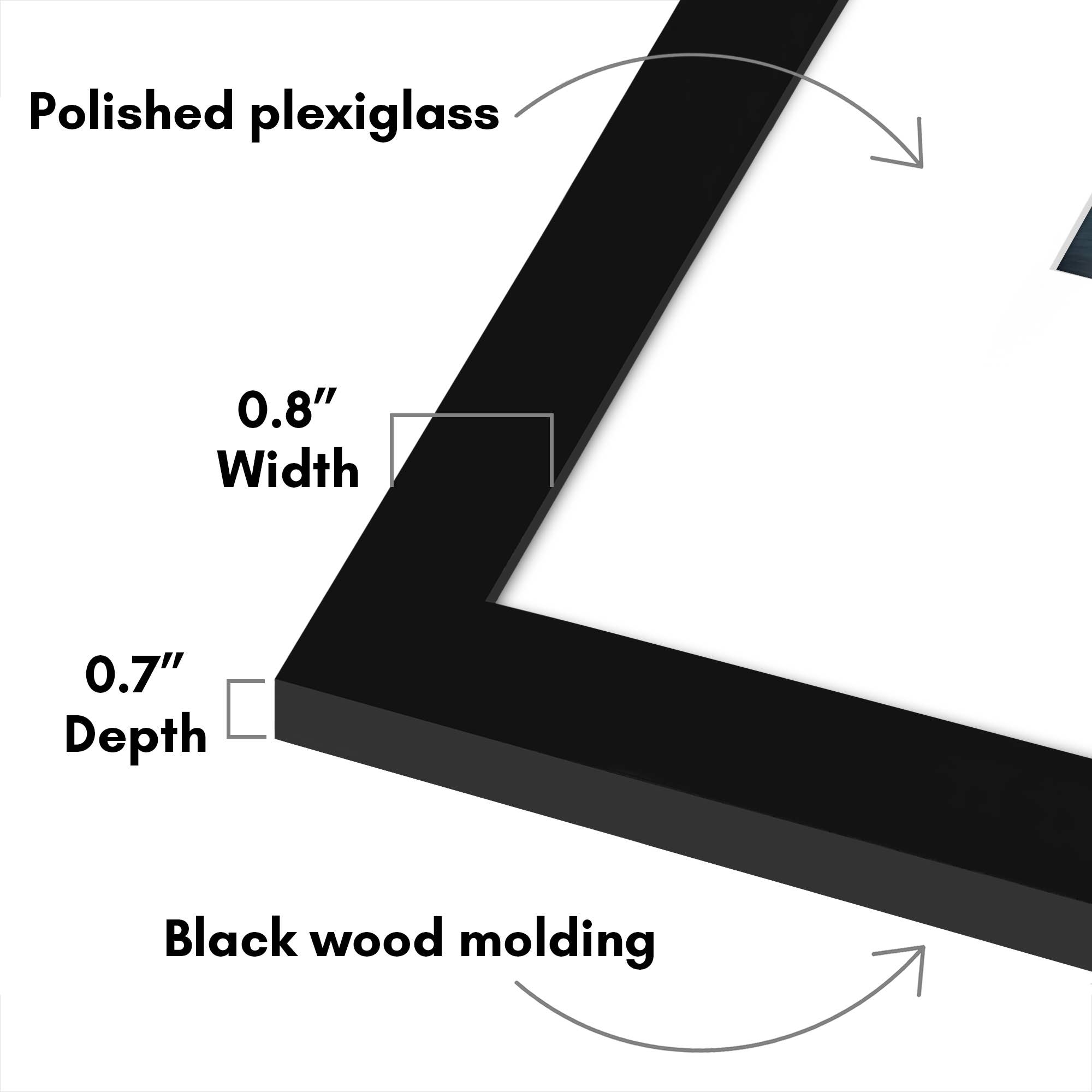 Americanflat 11x14 Black Picture Frames - 3 Pack for wholesale on Faire2