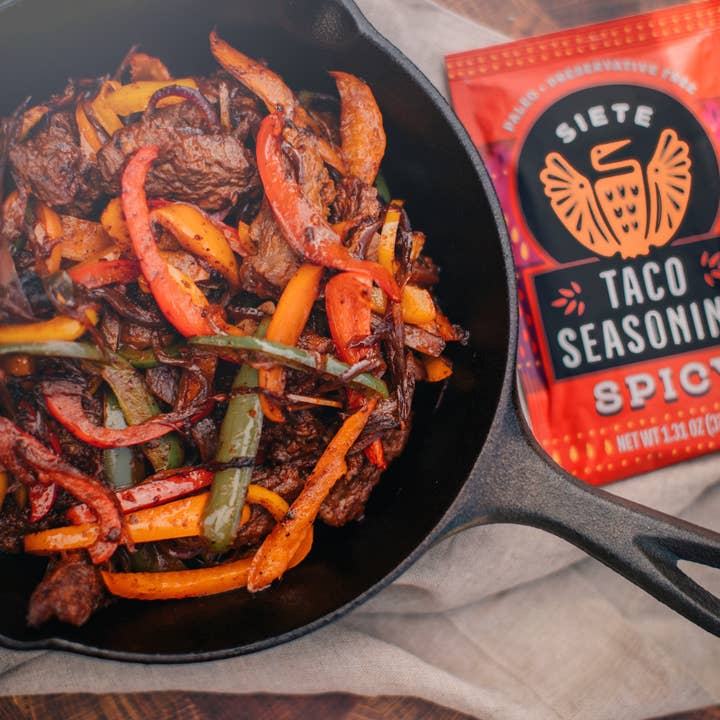 Siete Foods - Wholesale Dried Spice Mix - Spicy Taco Seasoning - 24 pack