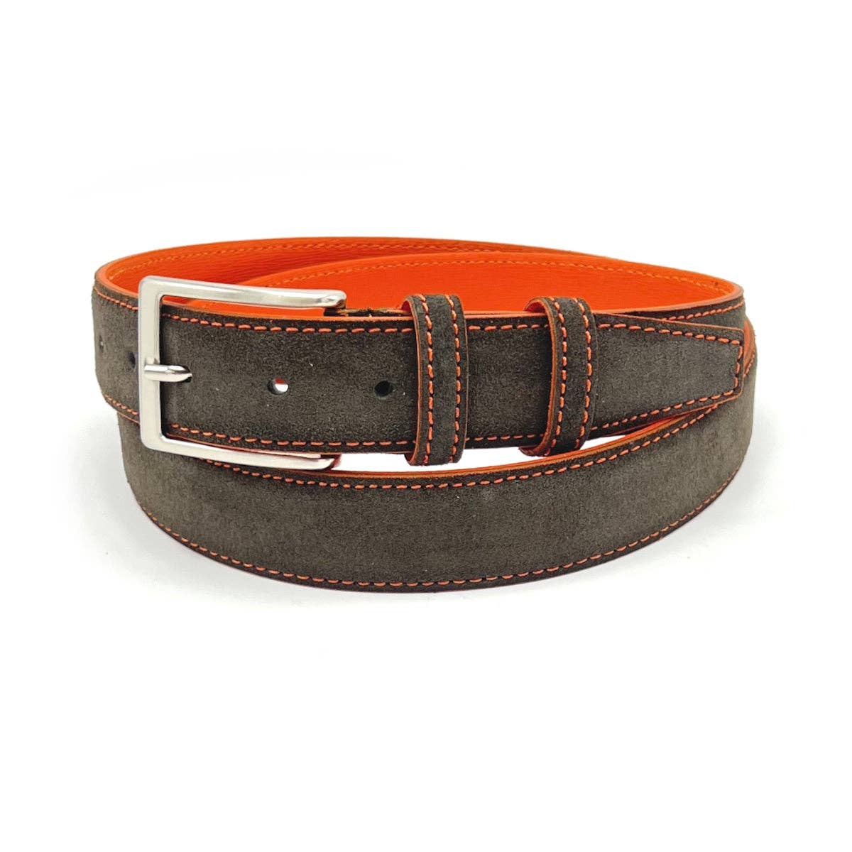 Suie Valentini srl – wholesale Bälte - Herr – Skärp i mockaläder för herrar, tillverkade i Italien, Suie Valentini, art. 2021/35.3911