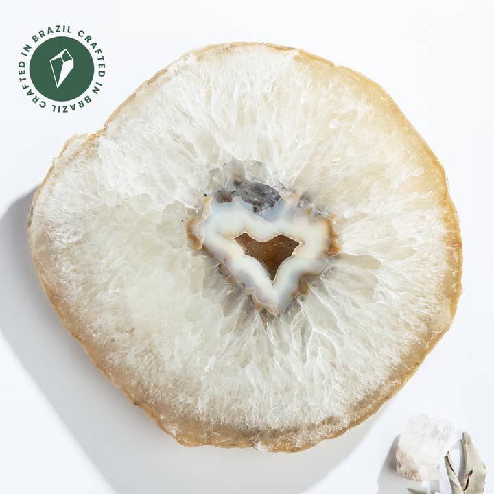 Natural Agate Slab (Large) - Crafted in Brazil for wholesale by GeoCentral