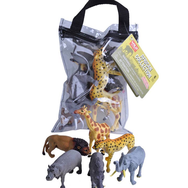 Polybag Zip Afrika 28 cm legetøjsfigurer for engroshandel hos Wild Republic