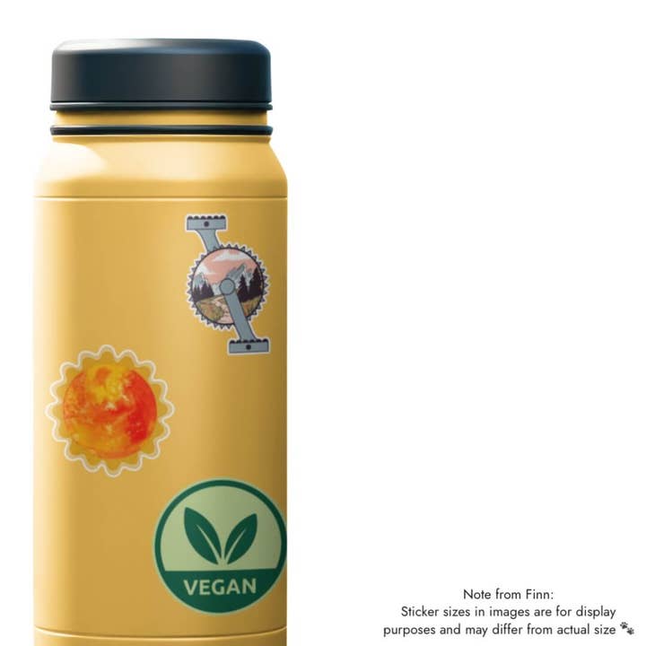 Stick With Finn - Vente Autocollants pour téléphone et ordinateur portable - Autocollant végétalien2