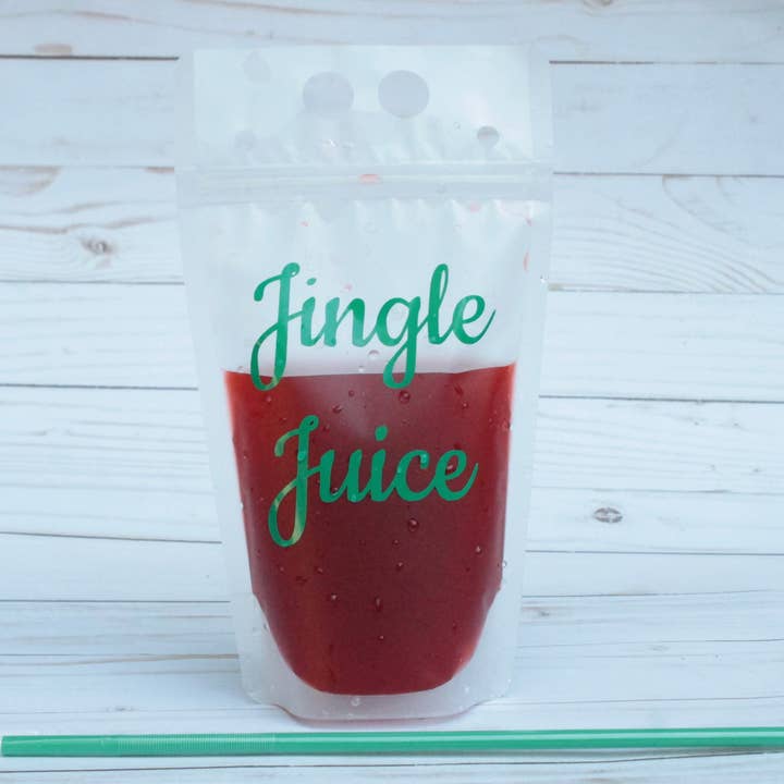 Jingle Juice Adult Reusable Drink Pouch for wholesale by Kaysticks.co