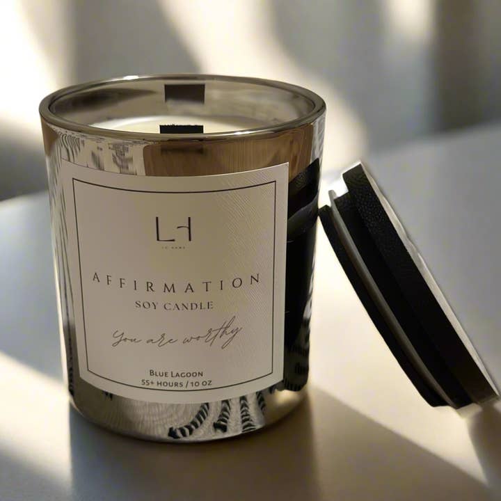 Bekræftelse (Skjult Budskab) Sojalys 10oz for engroshandel hos Lu home