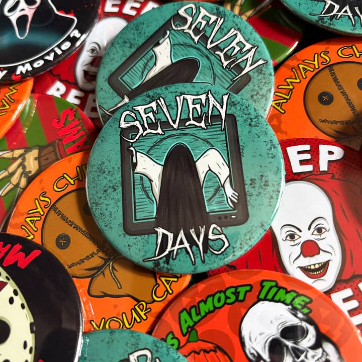 Zeven Dagen Samara Horror Geïnspireerde Grote Badge voor wholesale door October 31st