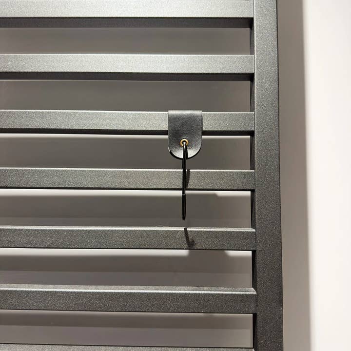 Geometric Goods – Gancho de parede por atacado – Ganchos de chuveiro para toalhas, robes, feitos de couro italiano.5