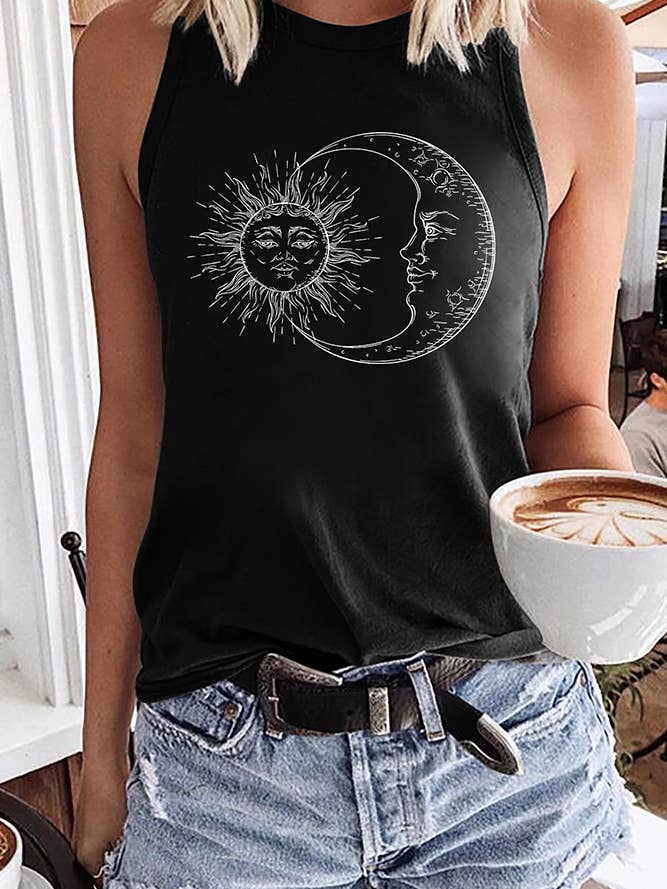 Tank Top Sol e Lua STC125C200 por atacado de UNISHE