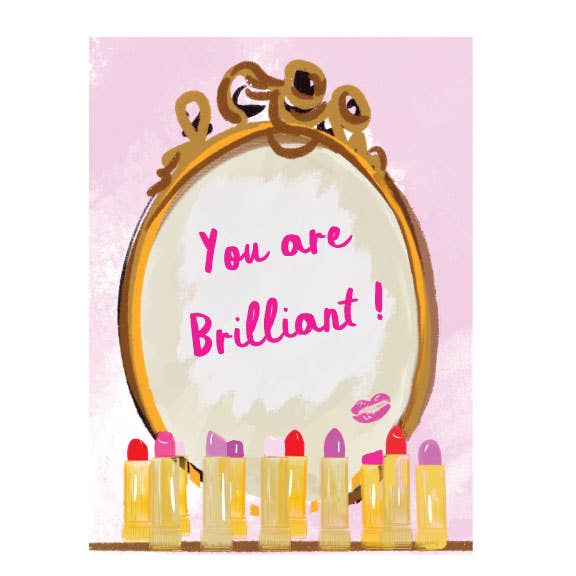 YOU ARE BRILLIANT - Note Card for wholesale by Rebecca Illustrated