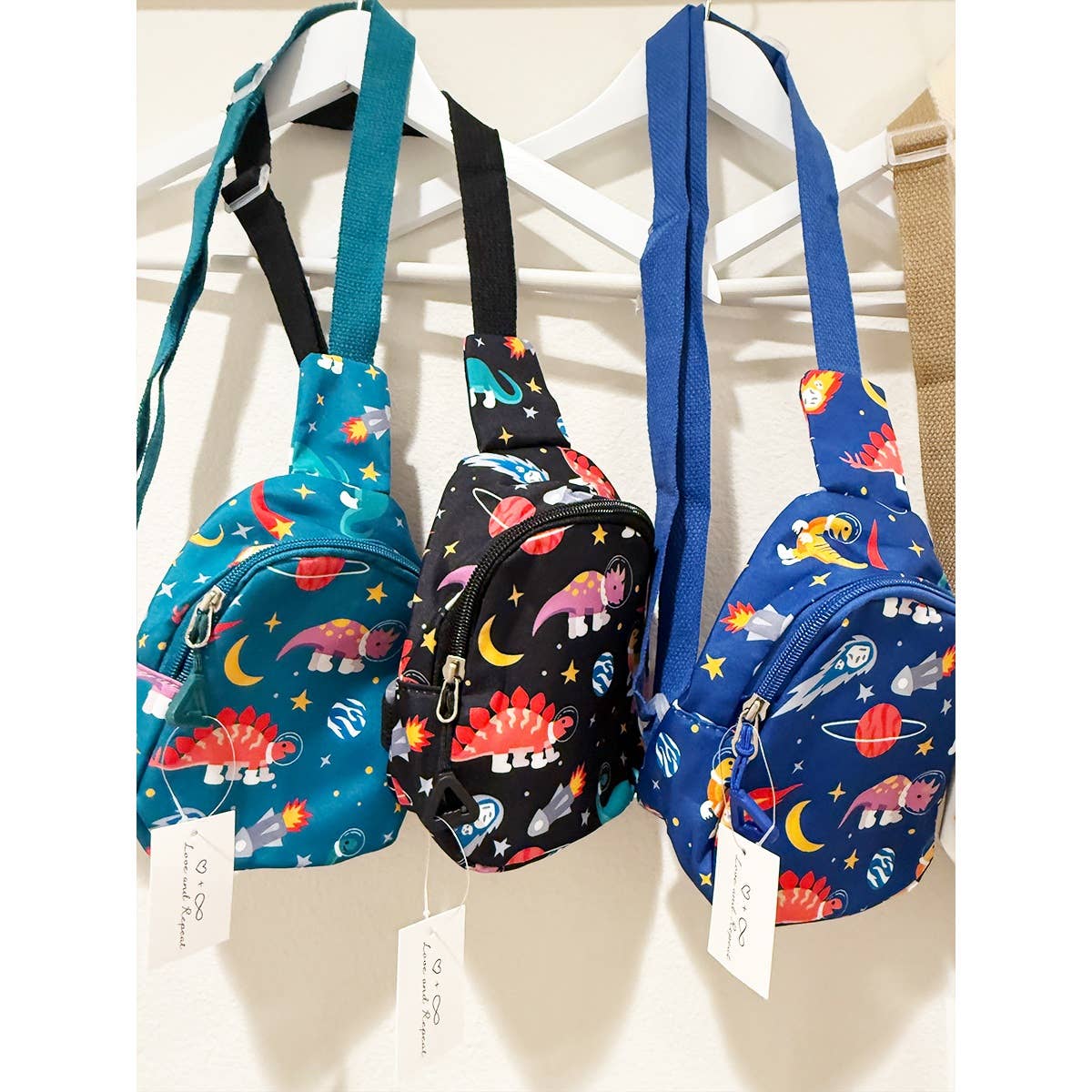 MIX COLOR Dino Design Kids Fanny Pack for wholesale on Faire2