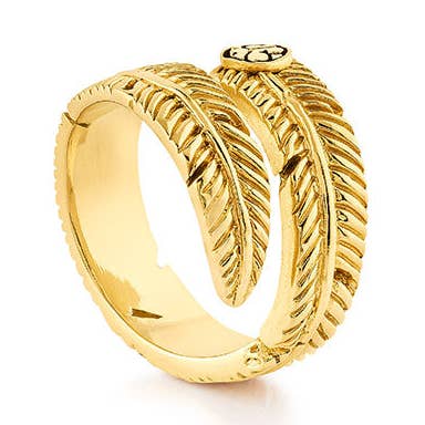 Ring Quetzal Schwanz Twist für den Großhandel von Sophie Simone Designs