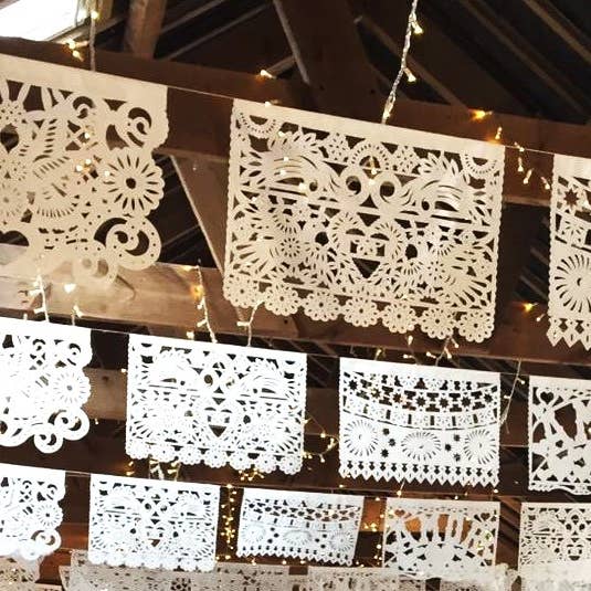 ArtMexico Ltd - Wholesale Bunting/Garland - Traditional Mexican Wedding Papel Picado Garland Decor 10m