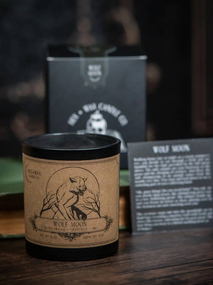 Wolf Moon — The Citrus Werewolf Candle for wholesale by Hex and Wax Candle Co.